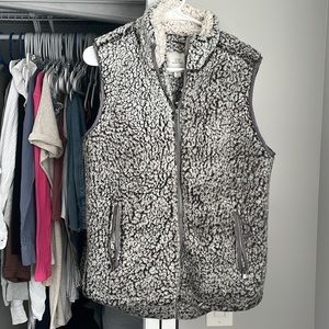 Thread & Supply Gray Sherpa Wubby Vest, worn a few times